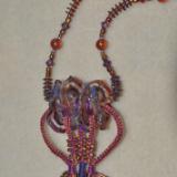 Vanessa's Lampwork Macrame Necklace