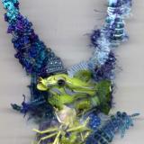 Freeform Macrame Fish Necklace 