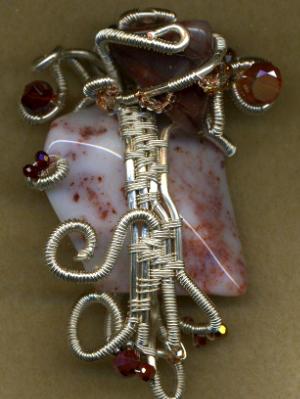 Quartz Wire Wrapped Necklace #6