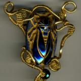 Wire Wrapped Scarab Pendant