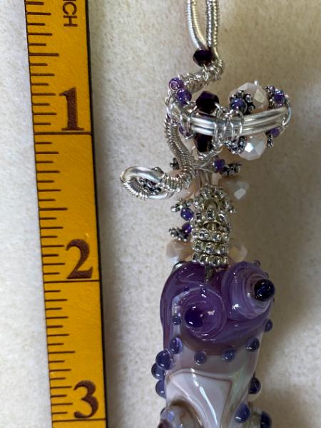 Purple Joy bead pendant