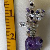Purple Joy bead pendant