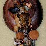 Great Wall Micro Macrame Necklace Wood Variation