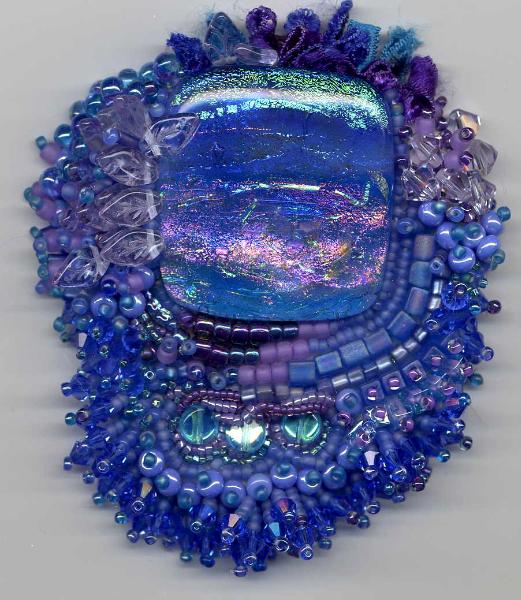 Blue Dicroic Pendant