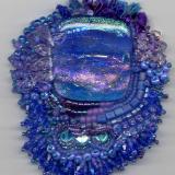 Blue Dicroic Pendant