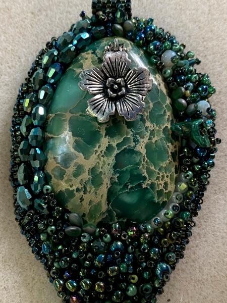 Green stone pendant