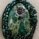 Green stone pendant