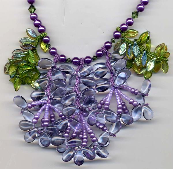 Firecracker Necklace Variation - Wisteria 