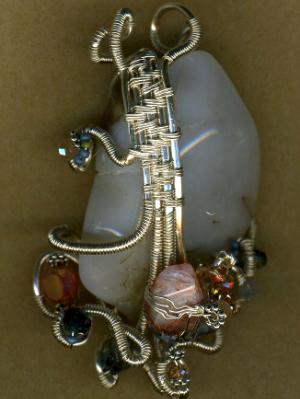 Quartz Wire Wrapped Necklace #1