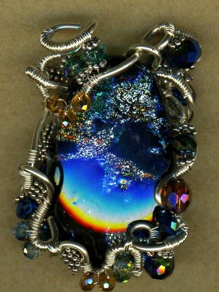 Wire Wrapped Glass by Charlene