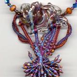 Vanessa's Lampwork Macrame Necklace 2