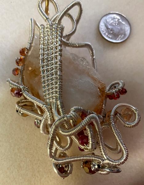 Wire wrapped Citrine